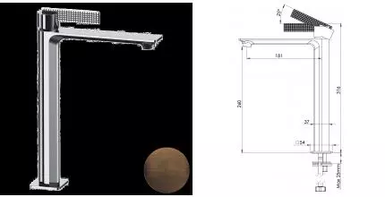 Смеситель для раковины «Daniel» Club ANC607BOIL масляная бронза Смеситель для раковины «Daniel» Club ANC607BOIL масляная бронза