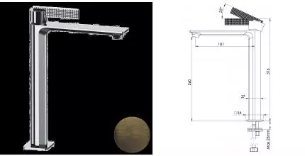 Смеситель для раковины «Daniel» Club ANC607BSM латунь сан-марко Смеситель для раковины «Daniel» Club ANC607BSM латунь сан-марко