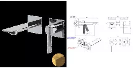 Смеситель для раковины «Daniel» Club ANC632P63 состаренная латунь Смеситель для раковины «Daniel» Club ANC632P63 состаренная латунь