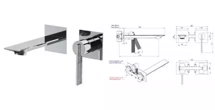 Смеситель для раковины «Daniel» Club ANC632PCR хром Смеситель для раковины «Daniel» Club ANC632PCR хром
