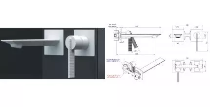 Смеситель для раковины «Daniel» Club ANC632PL14 белый матовый
