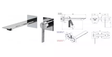 Смеситель для раковины «Daniel» Club ANC632PLCR хром Смеситель для раковины «Daniel» Club ANC632PLCR хром
