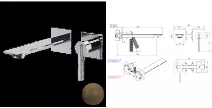Смеситель для раковины «Daniel» Club ANC632PLSM латунь сан-марко