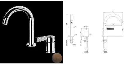 Смеситель для раковины «Daniel» Club ANC655OIL масляная бронза Смеситель для раковины «Daniel» Club ANC655OIL масляная бронза