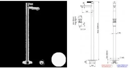 Смеситель для раковины «Daniel» Club ANC68814 с донным клапаном белый матовый