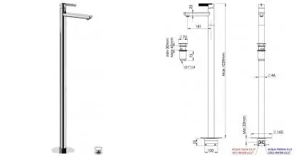 Смеситель для раковины «Daniel» Club ANC688CR с донным клапаном хром Смеситель для раковины «Daniel» Club ANC688CR с донным клапаном хром
