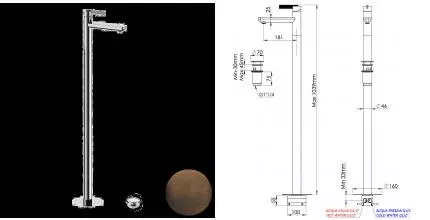 Смеситель для раковины «Daniel» Club ANC688OIL с донным клапаном масляная бронза
