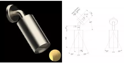 Верхний душ «Daniel» Steel SS2A578LPCA брашированная латунь Верхний душ «Daniel» Steel SS2A578LPCA брашированная латунь