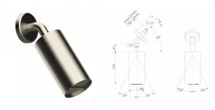 Верхний душ «Daniel» Steel SSA578LPCA нержавеющая сталь Верхний душ «Daniel» Steel SSA578LPCA нержавеющая сталь