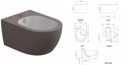 Биде подвесное биколор GSG Like LKBISOBI000/029, White/Tortora Matt, шт LKBISOBI000/029 · GSG, LKBISOBI000/029 Биде подвесное биколор GSG Like LKBISOBI000/029, White/Tortora Matt, шт LKBISOBI000/029 · GSG, LKBISOBI000/029