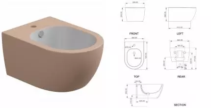 Биде подвесное биколор GSG Like LKBISOBI000/032, White/Cipria Matt, шт LKBISOBI000/032 · GSG, LKBISOBI000/032 Биде подвесное биколор GSG Like LKBISOBI000/032, White/Cipria Matt, шт LKBISOBI000/032 · GSG, LKBISOBI000/032