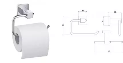 Держатель для туалетной бумаги «Timo» Selene 10041 хром