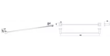 Полотенцедержатель «Timo» Selene 10053 хром