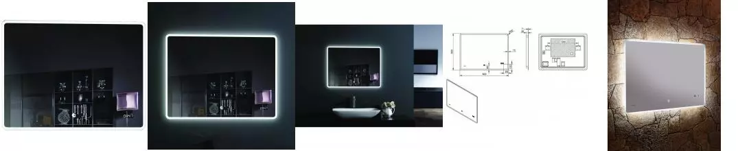 Зеркало «Esbano» ES-2073 RDS 80/60 с подсветкой и подогревом