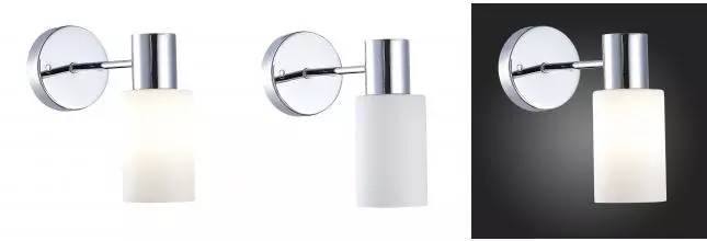 SLE1139-101-01 Светильник настенный Хром/Белый E14 1*60W