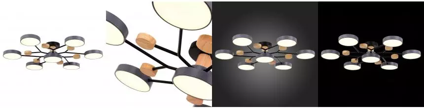 SLE6006-702-07 Светильник потолочный Серый/Серый LED 7*12W 3000K/4500K/6000K