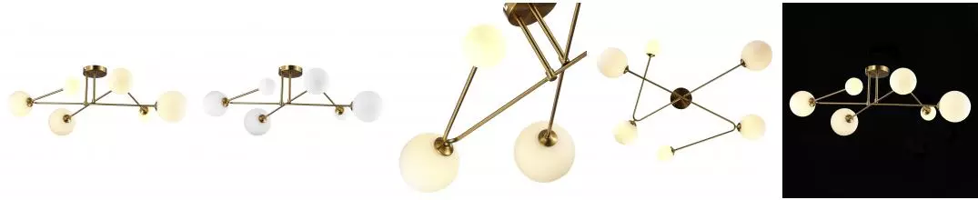 SLE2211-302-06 Светильник потолочный Латунь/Белый G9 LED 6*5W SLE2211-302-06 Светильник потолочный Латунь/Белый G9 LED 6*5W