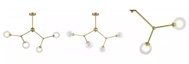 SLE1106-203-04 Светильник подвесной Золотистый/Прозрачный, Белый G9 LED 4*5W ARCUS · Arcus, Evoluce, SLE1106-203-04