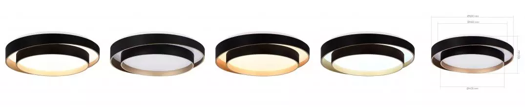 SLE6009-402-01 Светильник потолочный Черный/Белый LED 1*50W 3000K/4000K/6000K SLE6009-402-01 Светильник потолочный Черный/Белый LED 1*50W 3000K/4000K/6000K