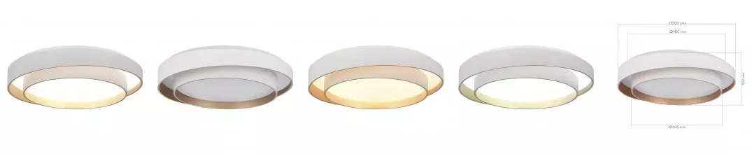 SLE6009-502-01 Светильник потолочный Белый/Белый LED 1*50W 3000K/4000K/6000K SLE6009-502-01 Светильник потолочный Белый/Белый LED 1*50W 3000K/4000K/6000K