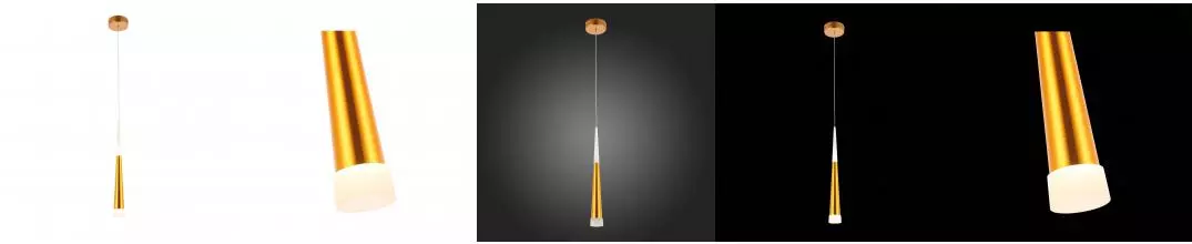 SLE200103-01 Светильник подвесной Золотистый/Золотистый, Белый LED 1*7W 3000K