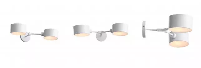 SLE183501-02 Светильник настенный Белый/Белый E14 2*60W GIMENTO · Gimento, Evoluce, SLE183501-02