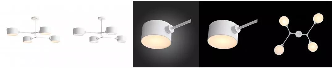 SLE183502-04 Светильник потолочный Белый/Белый E14 4*60W SLE183502-04 Светильник потолочный Белый/Белый E14 4*60W