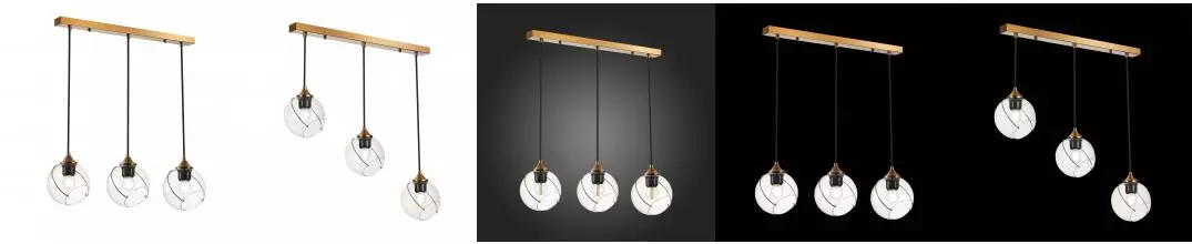 SLE103103-03 Светильник подвесной Золотистый/Прозрачный E27 3*60W