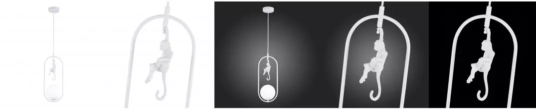 SLE115123-01 Подвес Белый/Белый E27 1*60W