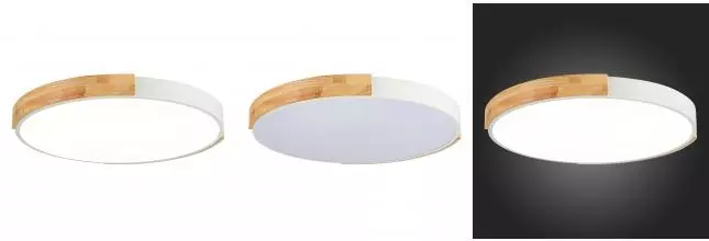 SLE201352-01 Светильник потолочный Белый, Светлое дерево/Белый LED 1*40W 3000K/4000K/6000K