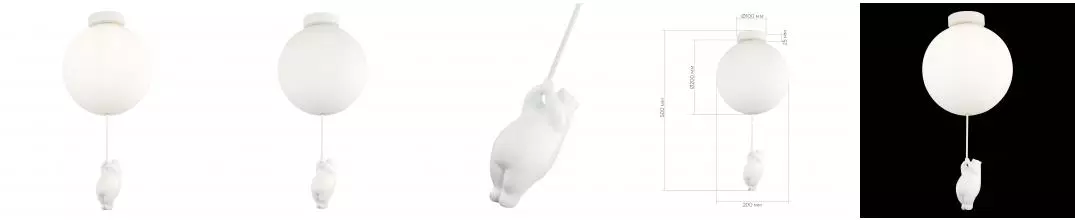 SLE115412-01 Светильник подвесной Белый/Белый E27 1*60W