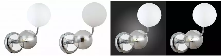 SLE220911-02 Светильник настенный Хром/Белый, Дымчатый G9 LED 2*5W