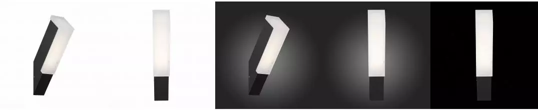 SL096.411.02 Светильник уличный настенный ST-Luce Черный/Белый LED 1*6W 4000K