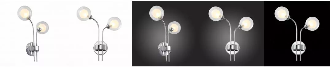 SL431.101.02 Бра ST-Luce Хром/Прозрачный, Белый G9 2*5W SL431.101.02 Бра ST-Luce Хром/Прозрачный, Белый G9 2*5W