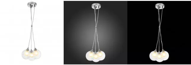 SL431.113.03 Светильник подвесной ST-Luce Хром/Прозрачный, Белый G9 3*5W