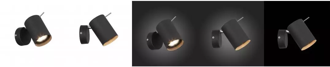 SL597.401.01 Спот ST-Luce Черный, Хром/Черный GU10 LED 1*3W · без серии, St Luce, SL597.401.01