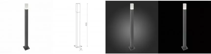SL101.715.01 Светильник уличный наземный ST-Luce Серый/Белый LED 1*3W 4000K SL101.715.01 Светильник уличный наземный ST-Luce Серый/Белый LED 1*3W 4000K