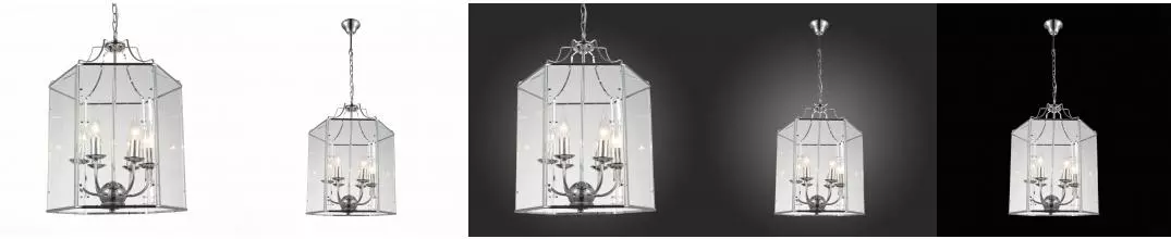 SL228.103.06 Люстра подвесная ST-Luce Хром/Прозрачный E14 6*40W