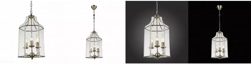 SL228.303.03 Люстра подвесная ST-Luce Бронза/Прозрачный E14 3*40W