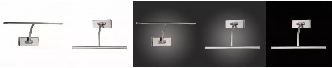 SL595.071.01 Подсветка для картин ST-Luce Матовый Никель/Матовый никель LED 1*5,4W 4000K