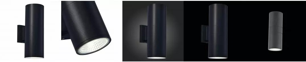 SL074.411.02 Светильник уличный настенный ST-Luce Черный/Черный LED 2*8W 4000K