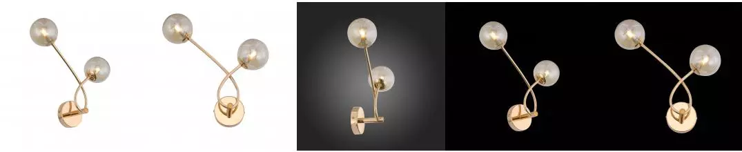 SL435.201.02 Бра ST-Luce Золотистый/Коньячный G9 2*3W · Parllaone, St Luce, SL435.201.02