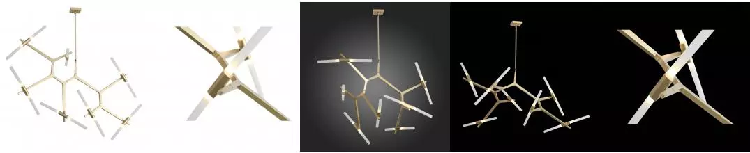 SL947.202.14 Люстра потолочная ST-Luce Золотистый/Белый G9 14*5W