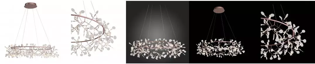 SL379.203.216 Люстра подвесная ST-Luce Медный/Белый LED 216*0,5W 3500K