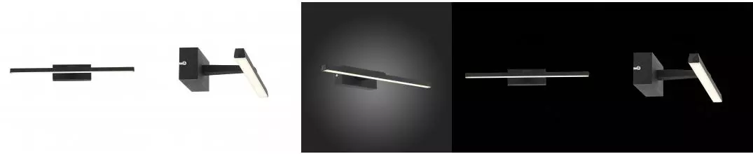 SL446.041.01 Подсветка для картин ST-Luce Черный/Черный LED 1*8W 4000K