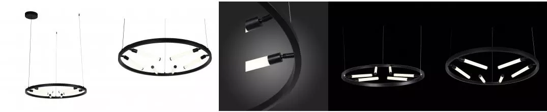 SL393.403.06 Светильник подвесной ST-Luce Черный/Белый LED 6*6W 4000K