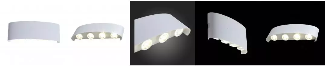 SL089.501.08 Светильник уличный настенный ST-Luce Белый кварцевый LED 8*1W 4000K SL089.501.08 Светильник уличный настенный ST-Luce Белый кварцевый LED 8*1W 4000K