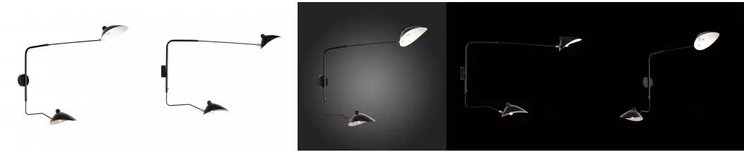 SL305.401.02 Светильник настенный ST-Luce Чёрный/Чёрный, Белый E27 2*60W