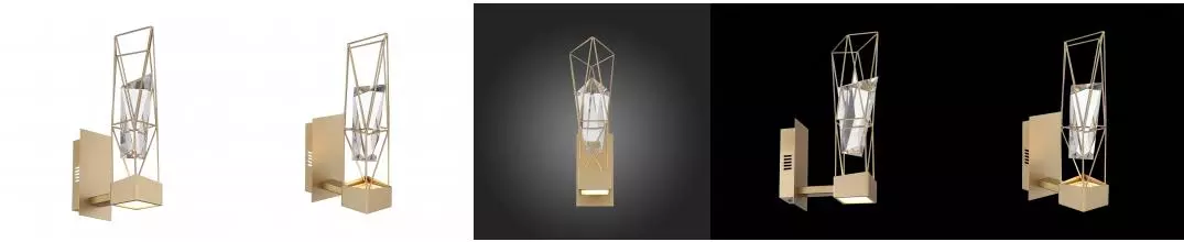 SL815.201.01 Бра ST-Luce Матовое золото/Матовое золото, Прозрачный LED 1*6W 4000K · Progetto, St Luce, SL815.201.01