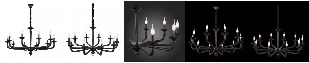 SL1114.403.10 Люстра подвесная ST-Luce Чёрный E14 10*40W